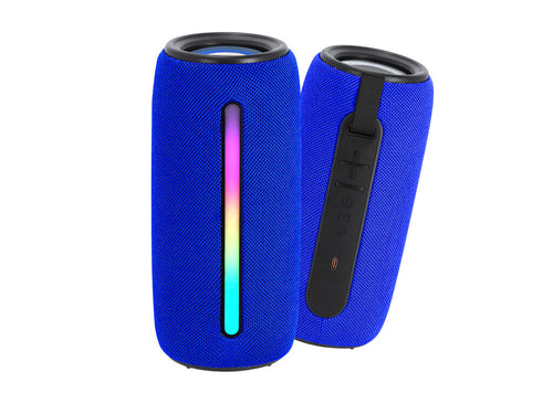 Stereo Bluetooth® speaker features 2x5W output and multicolor LED lights with 5 lighting modes and FM radio function - Hochok Personalised