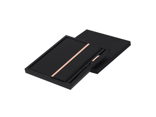 Set Di Blocchi E Quaderni Kassex Personalizzato - Set di blocco note e penna realizzati in PU riciclato e alluminio riciclato