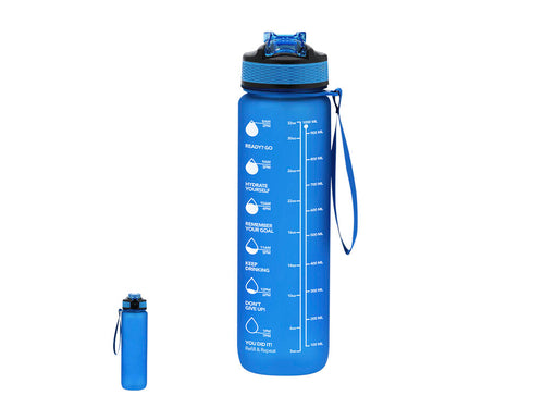 1L capacity bottle made of durable PETG, in translucent matte finish - Ridof Personalised