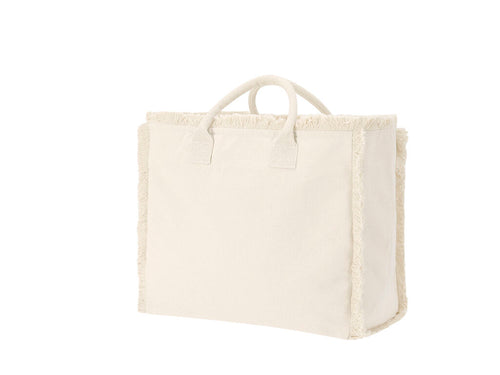 Borse A Soffietto Dinebor Personalizzato - Borsa a frange realizzata principalmente in cotone di 360 g/m2