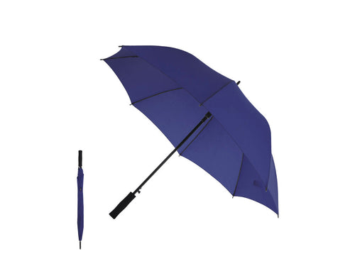 Windproof umbrella with a diameter of 120 cm, made from RPET 190T polyester material - Wiber Personalised