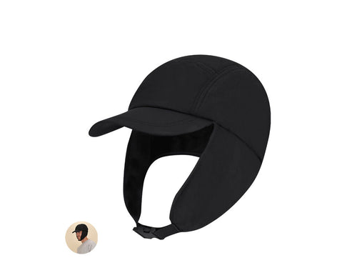 Cap with ear flaps and warm polar fleece interior - Cuarich Personalised