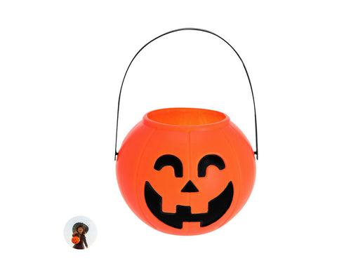 Halloween-themed basket designed in the shape of a pumpkin - Cowel Personalised