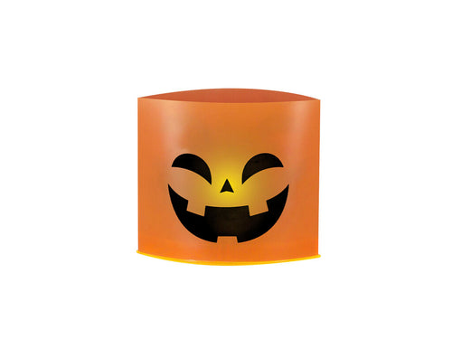 Decorative Halloween candle with different designs on each side - Turuk Personalised