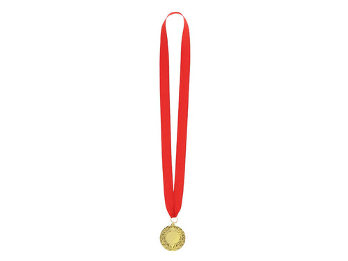 Metal medal with raised golden finish - Gussy Personalised