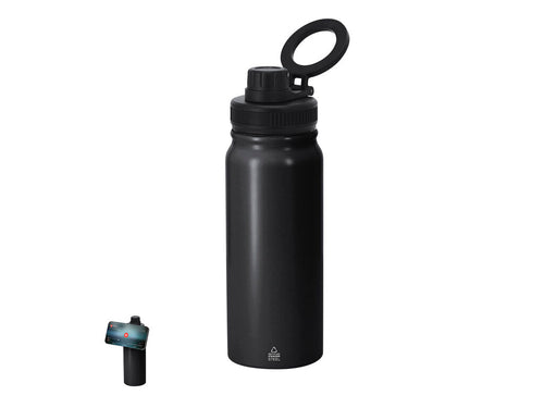 Thermal bottle with a capacity of 600 ml, made of Recycled Stainless Steel with double wall - Stork Personalised