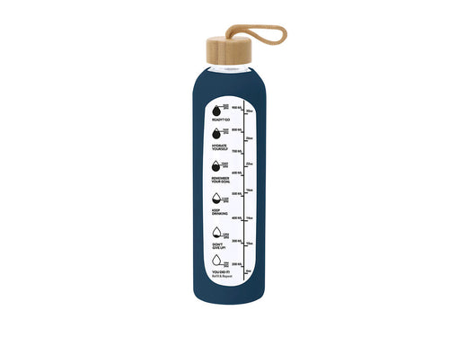 1L glass bottle designed to encourage proper hydration - Kramex Personalised