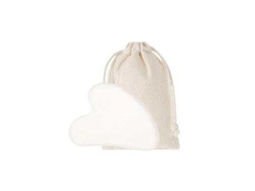 Facial massager made of white jade stone - Kunkor Personalised
