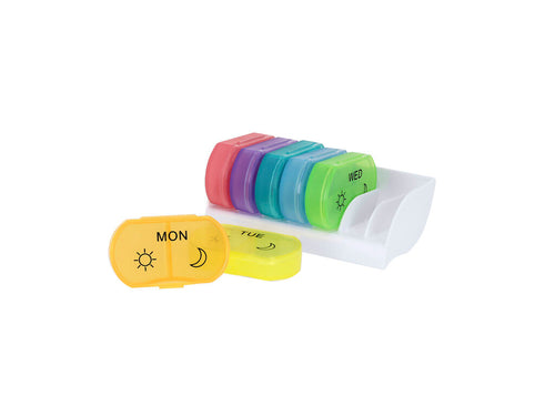 Weekly pill organizer made of durable PP - Parnex Personalised