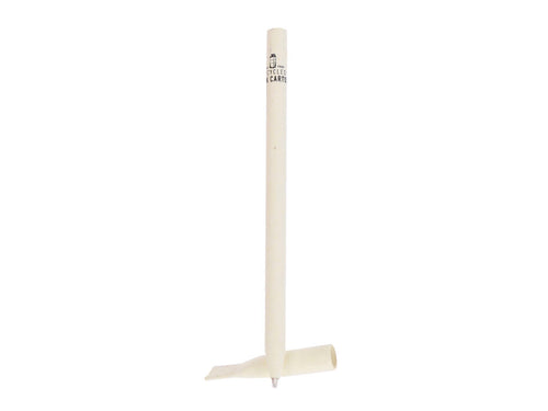 Pen with body made from recycled milk cartons and white details - Kadan Personalised