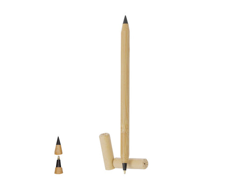 Eternal pencil pen 2 in 1 made of bamboo - Pikford Personalised