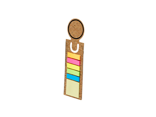 Cork bookmark ruler with sticky notes - Rusnik Personalised