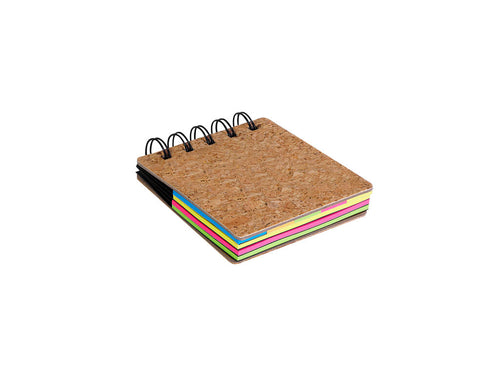 Cork note block with sticky notes - Terny Personalised