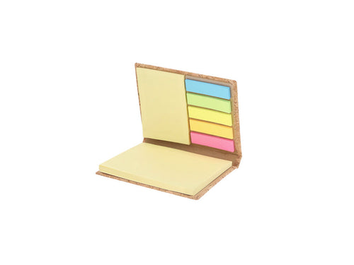 Cork note block with sticky notes - Feron Personalised