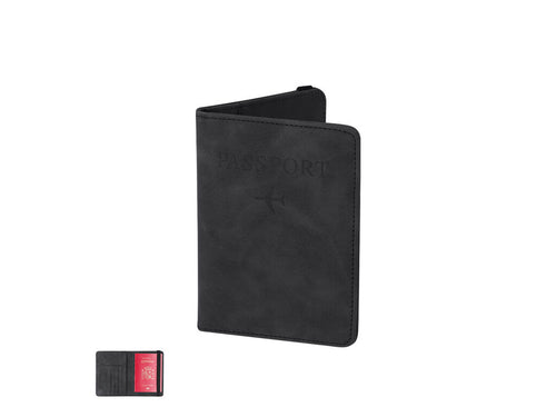Passport holder with elegant design made of Recycled PU with a soft touch - Jemax Personalised