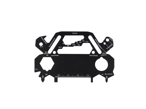 Original and practical multi-tool in stainless steel shaped like a car - Borex Personalised