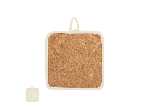 Kitchen grasp made of cotton and cork with a hanging strap - Nayron Personalised