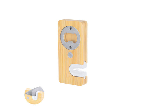 Practical 2-in-1 opener and sharpener, made from bamboo - Stowel Personalised