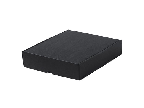 Medium-sized presentation box made of black corrugated cardboard - Mexar Personalised