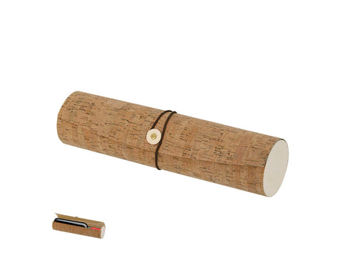 Presentation box with natural wood interior and cork exterior coating - Baremon Personalised