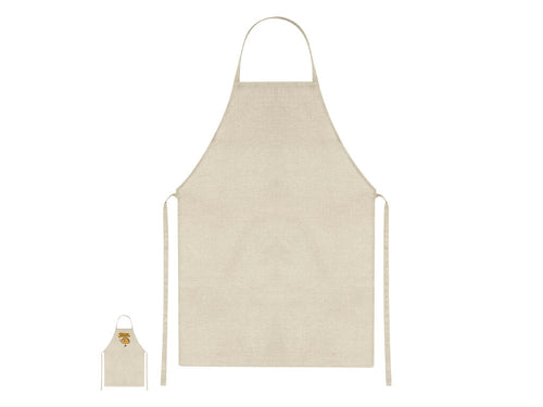 Apron made of soft and durable polyester, ideal for customization through sublimation printing - Zyriel Personalised