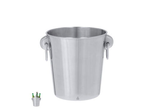 Recycled Stainless Steel ice bucket with a capacity of 4L - Daris Personalised