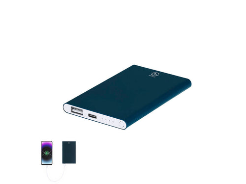External auxiliary battery of 4,000 mAh made of recycled aluminum - Backen Personalised