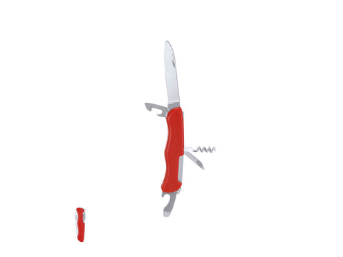 Multi-tool knife with stainless steel accessories with 5 functions, coated in durable ABS - Lixthel Personalised