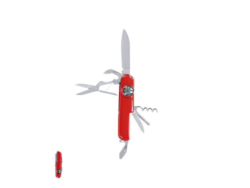 Multi-tool knife with stainless steel accessories with 10 functions, coated in durable ABS - Mixtil Personalised