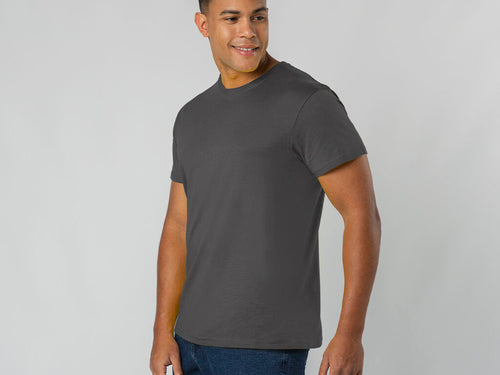 Unisex short-sleeve tubular T-shirt made of 190 g/m² smooth knit cotton - Perkins Personalised
