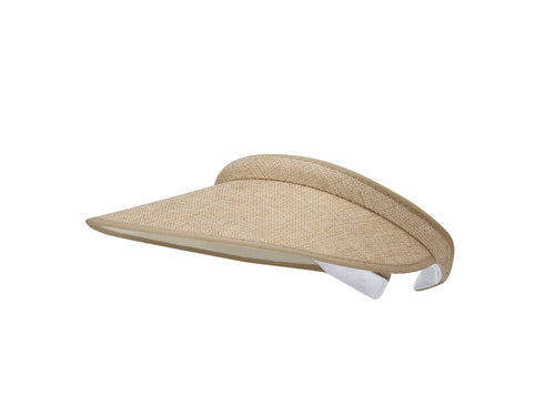 Wide-brimmed visor made of durable polyester with fabric-covered surface - Varmin Personalised