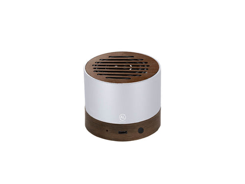 Speaker made from recycled aluminum with walnut wood - Kolin Personalised