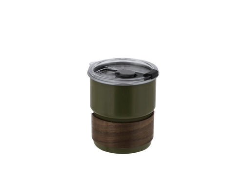 Cup made from stainless steel and sophisticated wood - Gasking Personalised