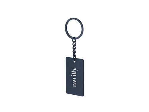 Stainless steel keychain with a rubber finish - Taraf Personalised