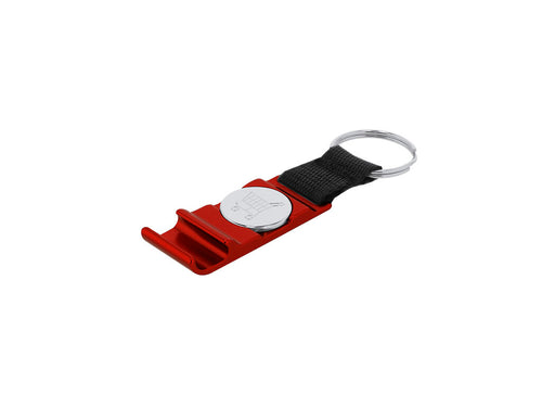 Portachiavi Nevin Personalizzato - Portachiavi supporto con moneta per carrello realizzato in alluminio, progettato appositamente per smartphone
