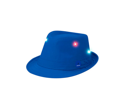 Hat made from polyester with multicolor LEDs distributed across the surface, with three lighting modes (steady, slow flash, and fast flash) - Enzox Personalised