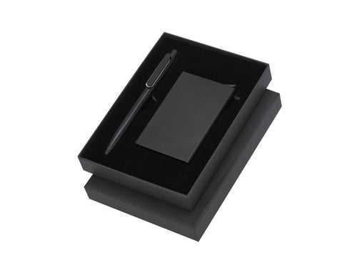 Set of pen and cardholder made from Recycled Aluminum - Randolph Personalised