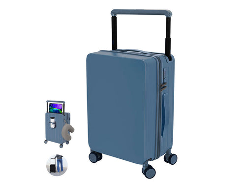 Practical trolley with 4 swivel wheels, made from rigid ABS - Corbin Personalised