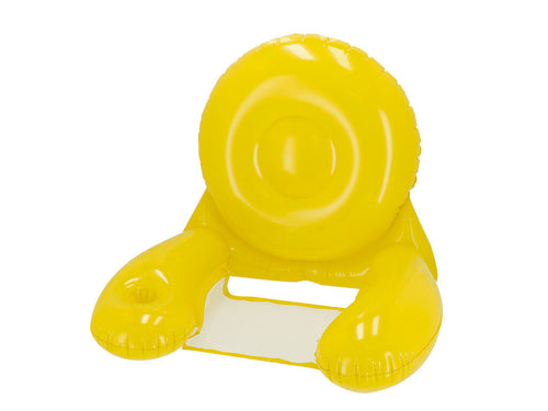 Gonfiabili Kokoro Personalizzato - Sedia originale con braccioli e schienale in PVC resistente di colore solido e finitura lucida