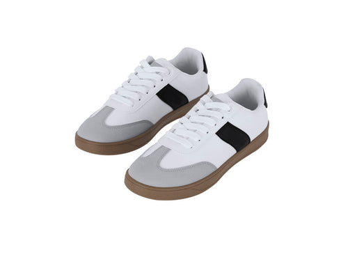 Low-profile sneaker with a sleek design, crafted with a soft leather upper and suede overlays for added style - Kodama Personalised