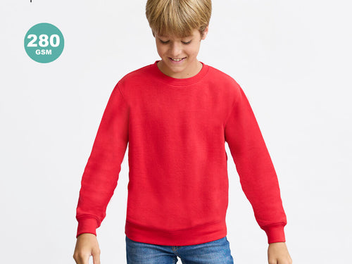 Children’s unisex sweatshirt in cotton and polyester, made of soft brushed fleece 280 g/m² - Cosmos Personalised