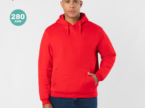 Hooded sweatshirt with lined hood in matching - Draco Personalised