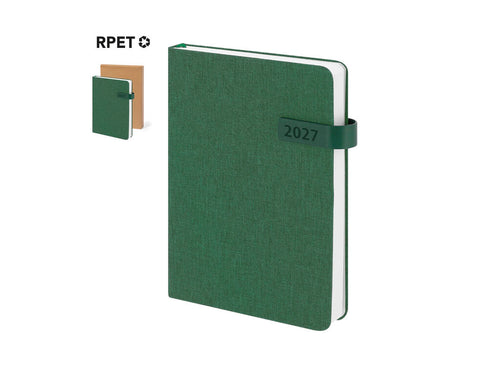 A5 Diary made of recycled RPET polyester - Mylok Personalised
