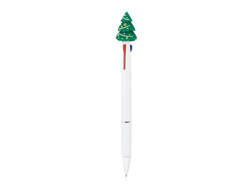 3-in-1 multicolour pen with push-button mechanism - Trismas Personalised