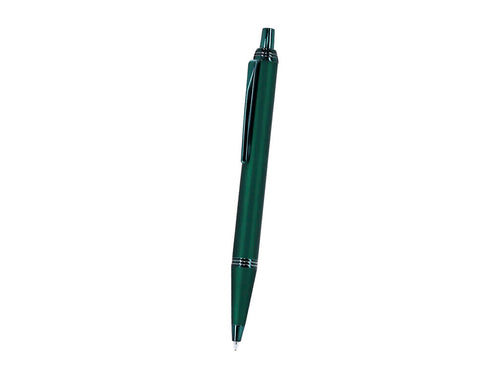 Pen with aluminium body, rubberised finish and chrome details - Brokyn Personalised