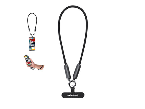 Charging lanyard cable with data transfer function and mobile stand - Micers Personalised