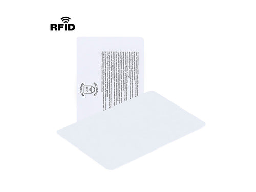 Card with RFID protection system, designed to block unauthorised access to contactless cards - Fatton Personalised