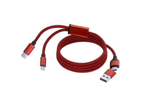 Magnetic design charging cable to prevent tangling, made of durable aluminium - Briony Personalised