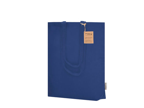 Bag made of 270 g/m² organic canvas with a bottom gusset - Enarak Personalised