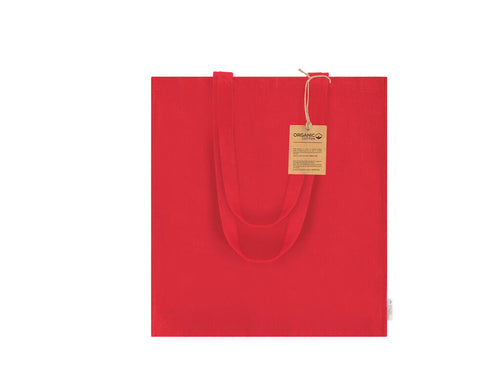 Bag made of 220 g/m2 organic cotton with gusset at the base and sides - Noban Personalised